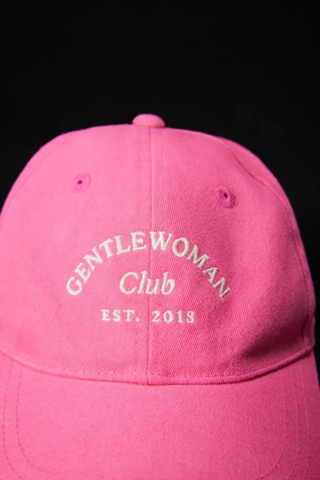 GENTLE WOMAN CLUB CAP PINK