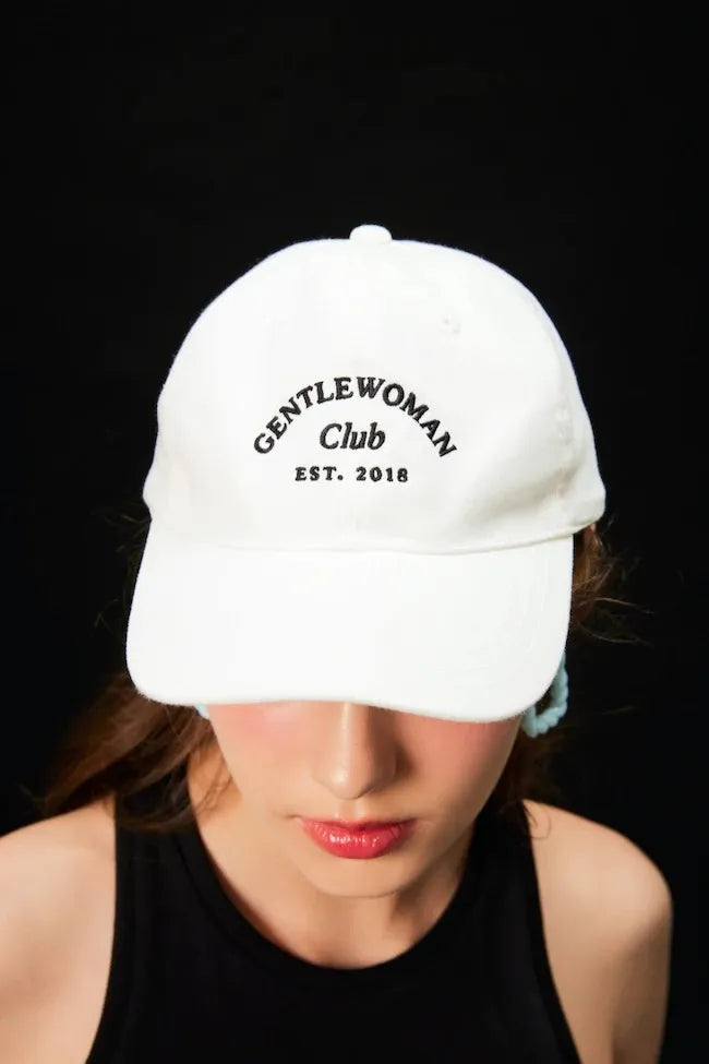 GENTLE WOMAN CLUB CAP WHITE