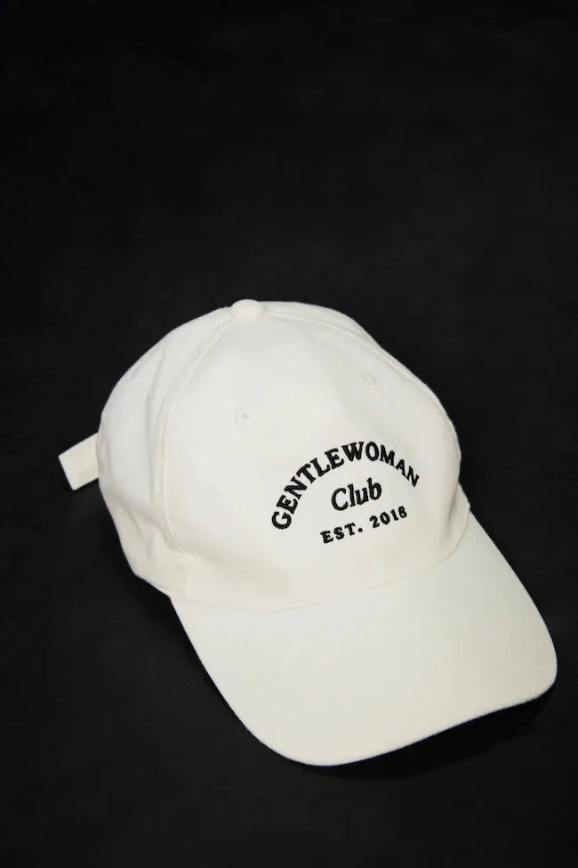 GENTLE WOMAN CLUB CAP WHITE
