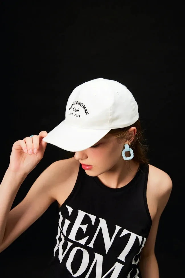 GENTLE WOMAN CLUB CAP WHITE