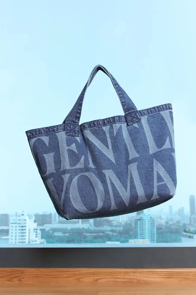 GENTLEWOMAN DENIM JUMBO TOTE BAG